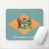 Tapis De Souris État du drapeau du Delaware (Avec souris)