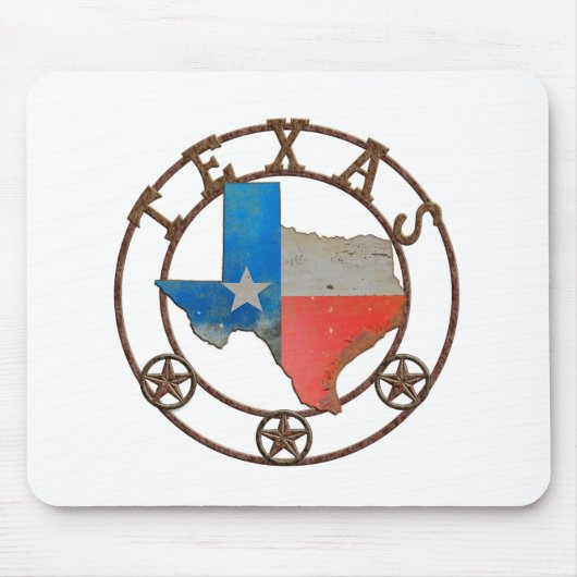 Tapis De Souris État du Texas Fer forgé (Devant)