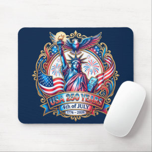 Tapis De Souris États-Unis 250 ans 4 juillet 1776-2026