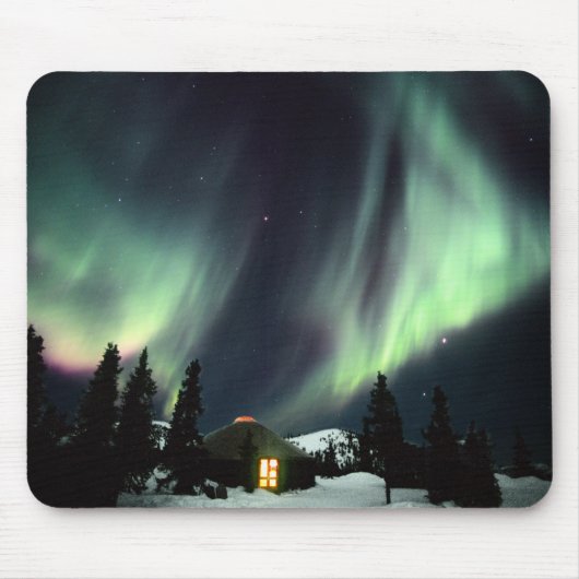 Tapis De Souris États-Unis, Alaska, Chena Hot Springs.Aurora (Devant)