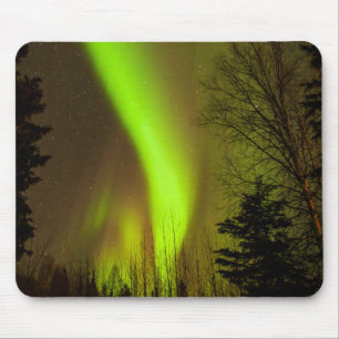 Tapis De Souris États-Unis, Alaska, Chena Hot Springs. Vue d'Auror