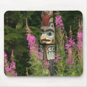 Tapis De Souris États-Unis, Alaska, Ketchikan, Totem Bight State