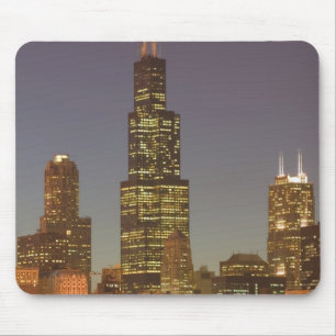 Tapis De Souris États-Unis, Illinois, Chicago : Skyline de la vill