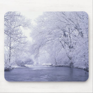 Tapis De Souris États-Unis, Kentucky, Louisville. Couvert de neige