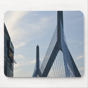 Tapis De Souris États-Unis, Massachusetts, Boston. Le pont Zakim.