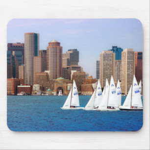 Tapis De Souris États-Unis, Massachusetts. Skyline du front de mer