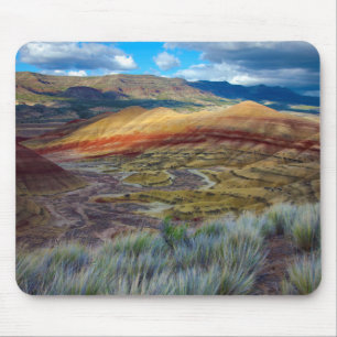 Tapis De Souris États-Unis, Oregon. Paysage des Painted Hills