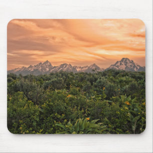 Tapis De Souris États-Unis, Wyoming, Parc national de Grand Teton 