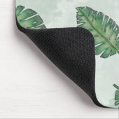 Tapis De Souris Été Avec Feuille Verte (Coin)
