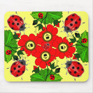 TAPIS DE SOURIS ÉTÉ DE COCCINELLE !