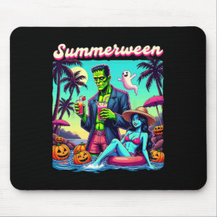Tapis De Souris Été Halloween Zombie Frankenstein Bo