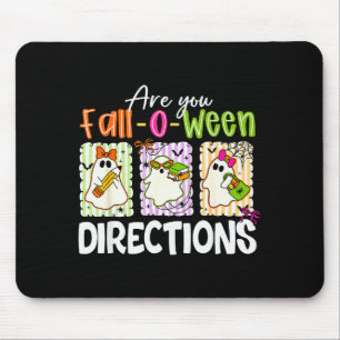 Tapis De Souris Êtes-vous les directions de Fall-o-ween Mignonne P