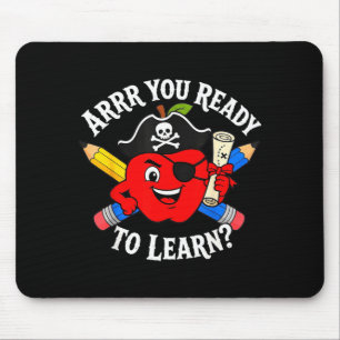 Tapis De Souris Êtes-vous prêts à apprendre pirate de la rentrée 