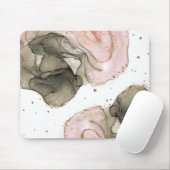 Tapis De Souris Ethereal Moody Black Gold Inky Imaginaire Glam (Avec souris)