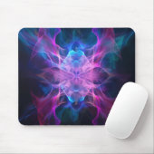 Tapis De Souris Ethereal Wisps : Blue & Mauve Kirlian Art (Avec souris)