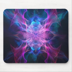 Tapis De Souris Ethereal Wisps : Blue & Mauve Kirlian Art