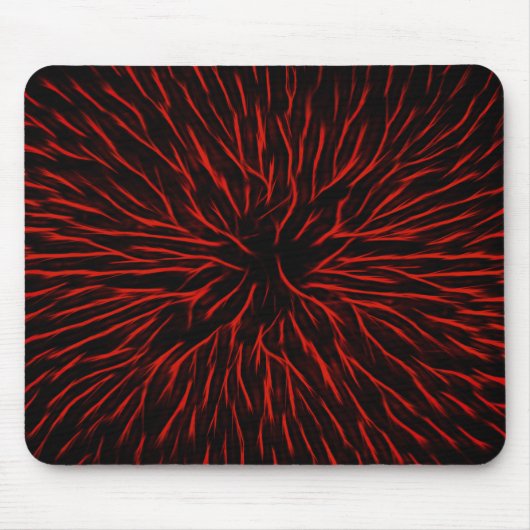 Tapis De Souris Étincelle rouge à chaud brillant Abstrait (Devant)