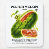Tapis De Souris Étiquette de paquets de graines de pastèque (Devant)
