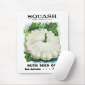 Tapis De Souris Étiquette de paquets de graines de squash (Avec souris)