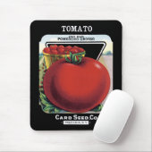 Tapis De Souris Étiquette de paquets de graines de tomate (Avec souris)