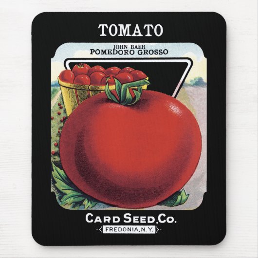 Tapis De Souris Étiquette de paquets de graines de tomate (Devant)