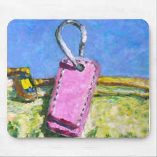 Tapis De Souris Étiquette Rose