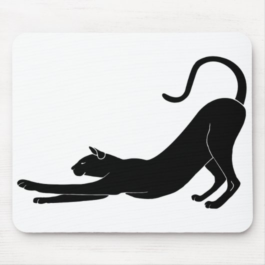 Tapis De Souris Étirement de chats (Devant)
