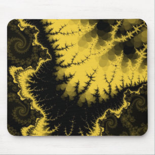 Tapis de souris Étoile à plumes d'or