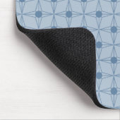 Tapis De Souris Étoile à pointes rétro Mousepad, Bleu (Coin)