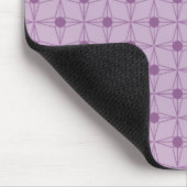 Tapis De Souris Étoile à pointes rétro Mousepad, violet (Coin)