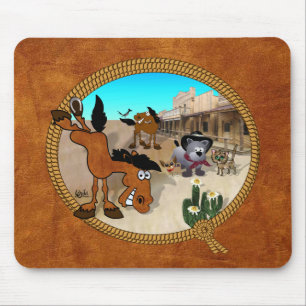 Tapis De Souris Étoile Bucky le cheval de rodéo