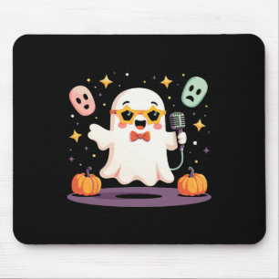 Tapis De Souris Étoile Chanteuse Halloween éffrayante Avec Microph
