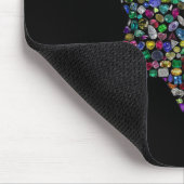 Tapis De Souris Étoile de David faite avec des pierres précieuses  (Coin)