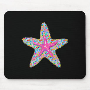 Tapis De Souris Étoile de mer Ambiance estivale Plage tropicale Va