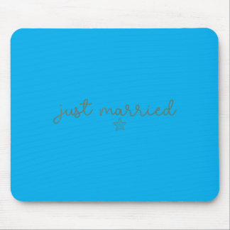 Tapis De Souris Étoile de mer Coquette Mariée Plage Mariée Marié