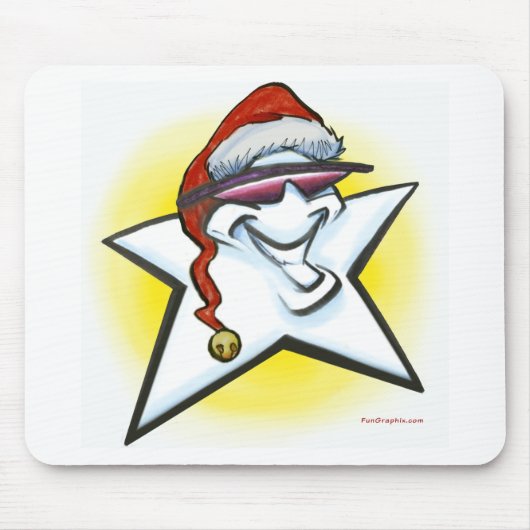 Tapis De Souris Étoile de Noël (Devant)