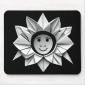 Tapis De Souris Étoile d'origine blanche avec sourire (Devant)