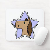 Tapis De Souris Étoile du cheval (Avec souris)