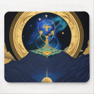 Tapis De Souris étoile et lune