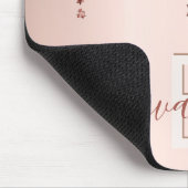 Tapis De Souris étoile or rose nom monogramme glamour (Coin)