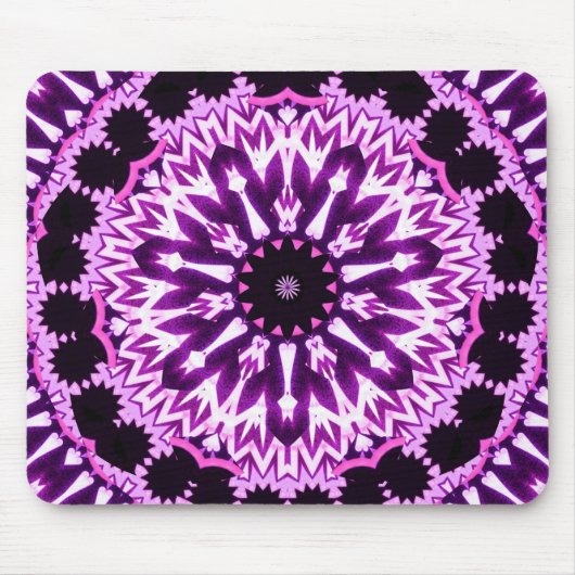 Tapis De Souris Étoile rose de glowstick (Devant)