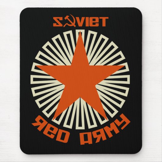 Tapis De Souris Étoile soviétique d'armée rouge (Devant)