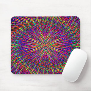 Tapis De Souris Étoile tourbillonnante psychédélique......