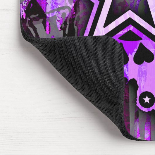Tapis De Souris Étoile violette (Coin)