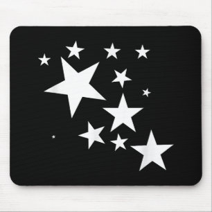 Tapis De Souris Étoiles Blanches Star-Motif-Design Costume cadeau