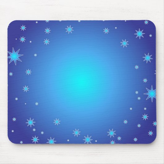 Tapis De Souris Étoiles bleues (Devant)