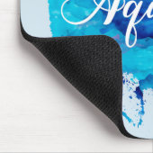 Tapis De Souris Étoiles bleues d'or d'aquarelle de Verseau de (Coin)