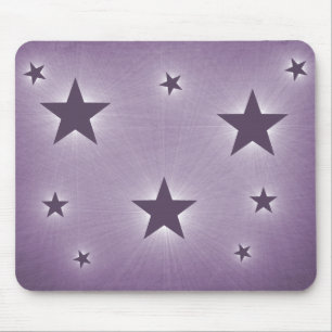 Tapis De Souris Étoiles dans le ciel nocturne Mousepad, violet