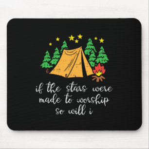 Tapis De Souris Étoiles de camping faites pour adorer les hommes c