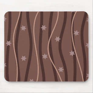 Tapis De Souris Étoiles de chocolat et Motif rayé